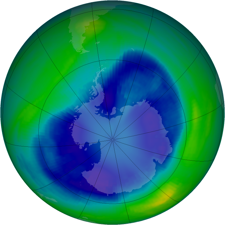 Ozone Map 2000-08-27